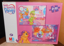 boîte 2 puzzles 2 x 35 pièces MON PETIT PONEY soirée pyjama, sous blister