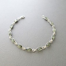 Bracelet avec ambre vert