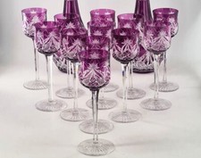 Baccarat 12 verres taillés améthyste ref S1145/tarif à l'unité