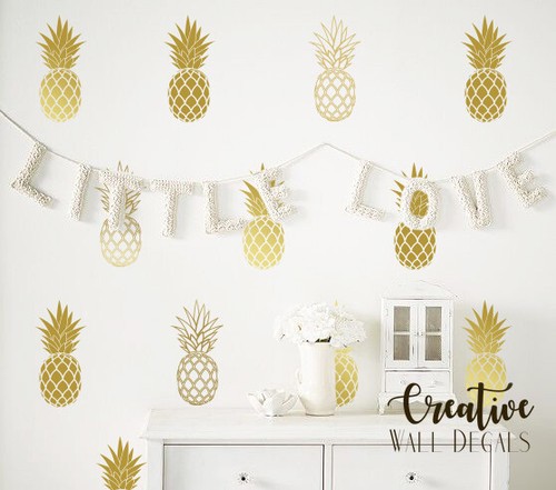 Pineapple wall decals - wall,