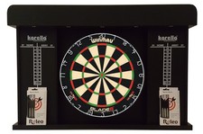 Jeu de fléchettes debout Cible Winmau Blade 6+Cabinet+2 jeux de fléchettes Roleo