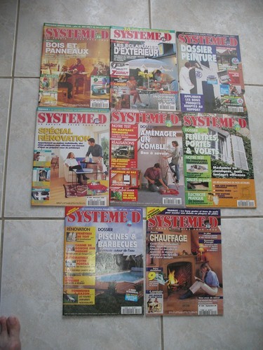 Lot magazines systeme d - 8,