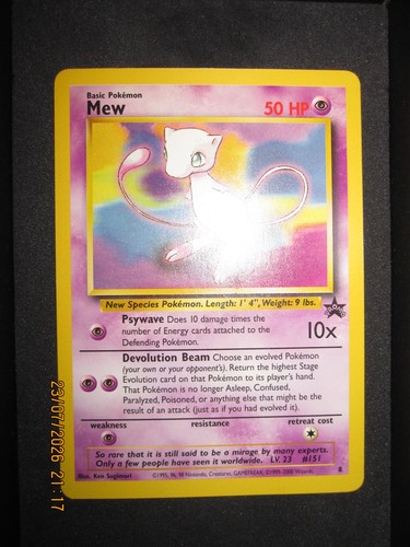 Pokemon promo mew black - promo,
