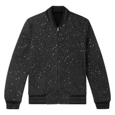 Saint Laurent Men’s Sequin Bomber Jacket Approx Size S