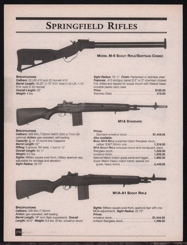 2001 springfield scout - springfield, m-6