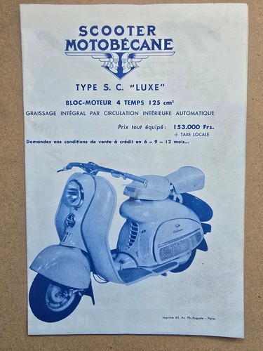 Dépliant publicitaire scooter - publicitaire,