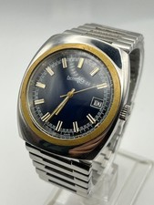 Eberhard - Date - NOS ! - Calibre 250-12 mécanique - Acier avec bracelet d'origi