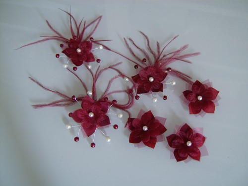 Lot fleurs tissu - tissu, coudre