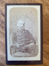 Photo Carte de Visite CDV Portrait homme 1860 Girol Clarens Vaud Suisse