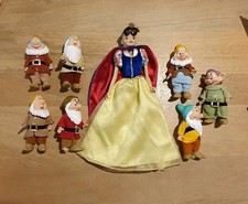Figurines Poupées Disney Blanche-Neige Et Les 7 Nains Simba Vêtements Velours
