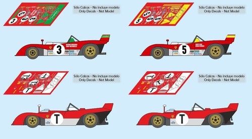 Décal ferrari 312pb - décal, targa