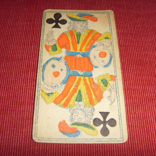 Une ancienne carte tarot - une,