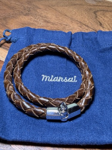 Miansai brown leather double - leather,