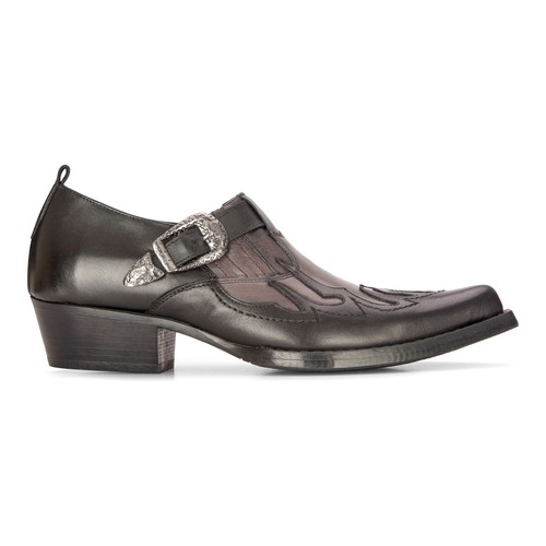 Homme cuir western chaussures - cuir,