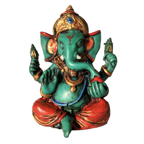 Ganesh vert résine - ganesh,