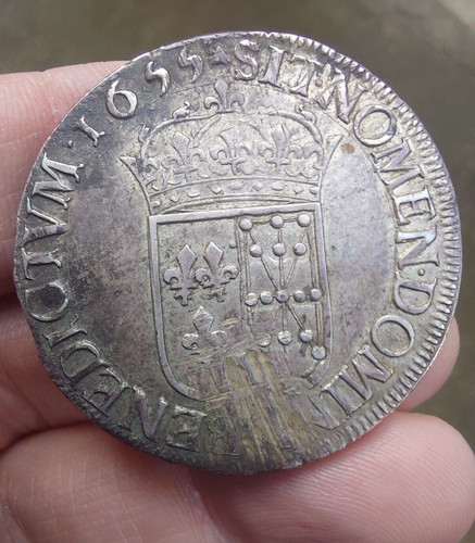 Louis xiv écu navarre - navarre, à