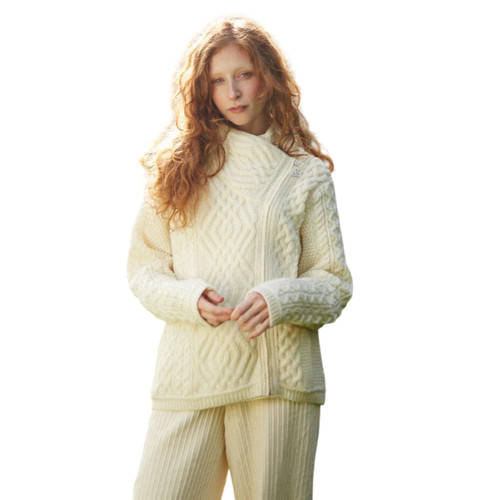 Women aran cable - aran, knit