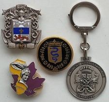 Marine Nationale : 3 insignes et 1 porte clé