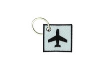 Porte cle cles clef brode