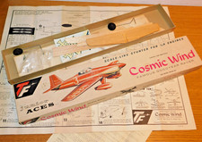 COSMIC WIND gas model balsa kit JUNIOR ACES MAQUETTE AVION planeur BOIS GOODYEAR