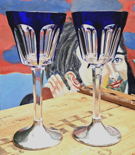 Baccarat cristal verres pied - cristal,