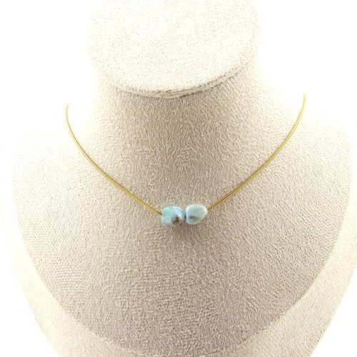 Pierres minéraux collier - et,