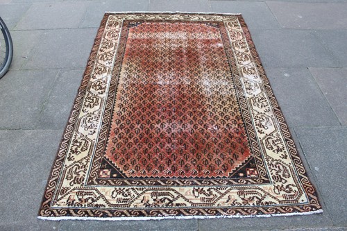 Tapis oriental laine - oriental, foncé