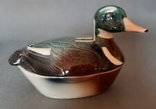 Petite terrine en faïence Michel CAUGANT en forme de canard