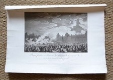 Grande Gravure XVIIIè - Pompe