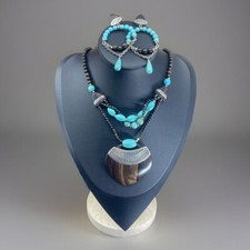 Parure Collier Boucles Oreilles - Nature Bijoux -  Vintage Boho Chic - France