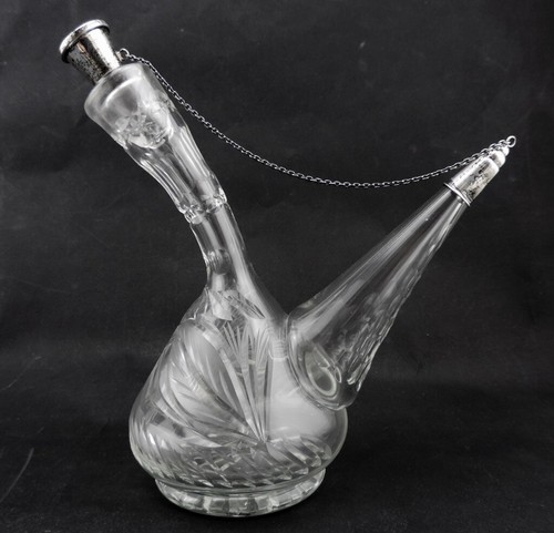 Carafe poron cristal argent - et,