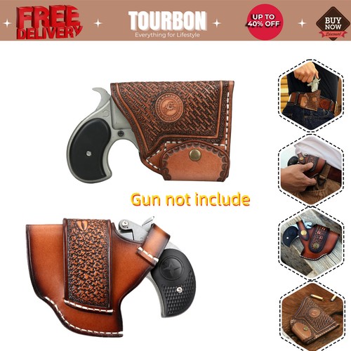 Tourbon leather belt pocket - tourbon,