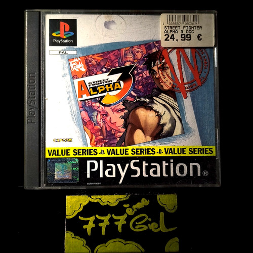 Jeu ps1 street fighter alpha - street,