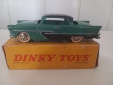 DINKY TOYS PLYMOUTH BELVEDERE + BOITE D'ORIGINE N° 24D MADE IN FRANCE MECCANO