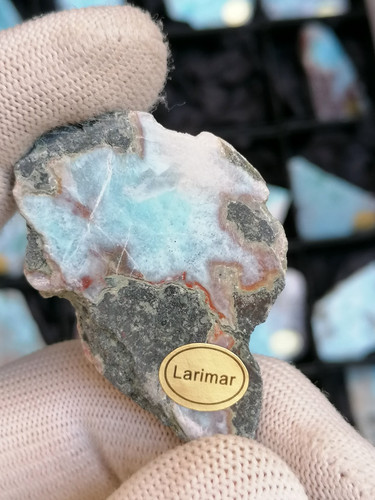 Larimar naturel - 💎, –
