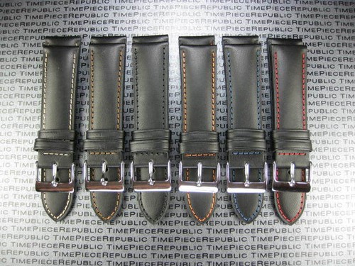 21mm black genuine - 21mm, calf