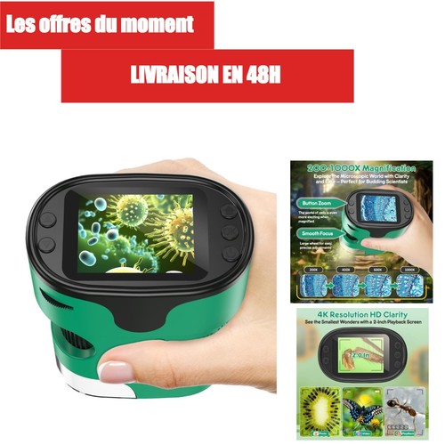 Microscope enfant numérique - enfant,