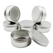 Lot de 6 bocaux en aluminium