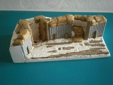 MAQUETTE DIORAMA DECOR PLATRE MDA - VERLINDEN WWII POUR FIGURINE 1/35 SANS BOITE