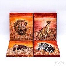 Set De 4 Tableaux Vintage En