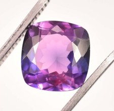 Gemme Loose Certifiée Tanzanite Pourpre En Taille Coussin De 7,70 Ct Avec Cadeau