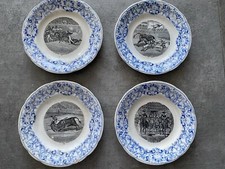 4 anciennes assiettes