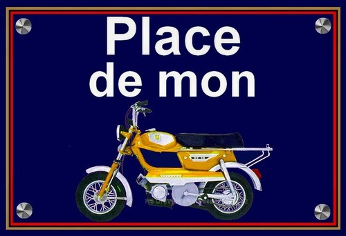 Plaque place mon peugeot - plaque,