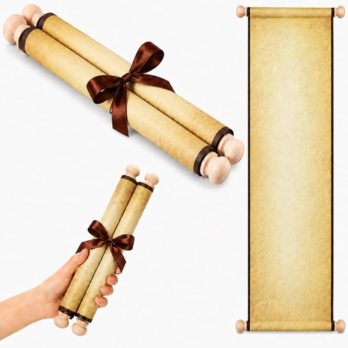 Blank scroll paper with - blank,