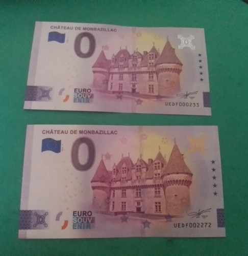 Lot billets euro souvenir - billets,