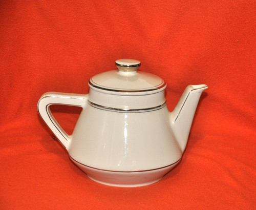 Théière liseré argent - théière,