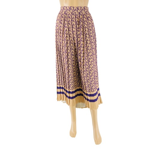 Gant femme beige violet jupe - violet,