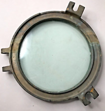 grand HUBLOT ancien en BRONZE marine paquebot bateau navire vintage antique µ