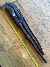 (n°53 old tool, OUTIL  ANCIEN, clé à griffes Alarm de plombier