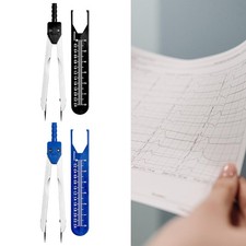 Pied à coulisse pour diviseur de dessin d'électrocardiogramme de règle de